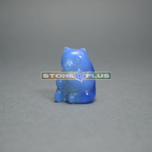 Фигурка Медведя 30 мм из синего лунного камня(имитация)