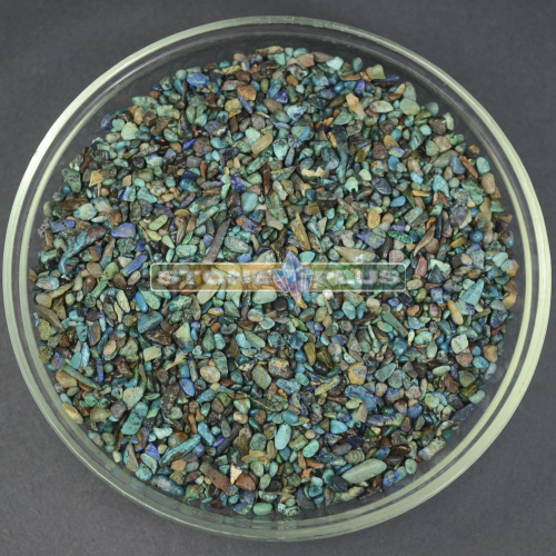 Хризоколла галтовка 3х5 мм / 1 упаковка - 100 гр