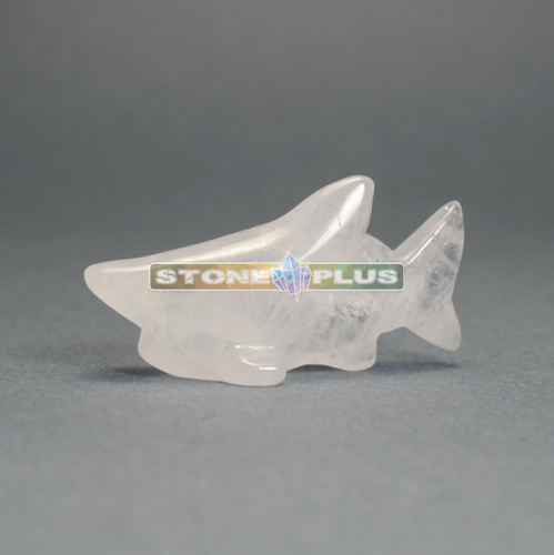 Фигурка Акула 50 мм из горного хрусталя