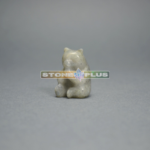 Фигурка Медведя 30 мм из лабрадорита