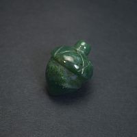 Сувенир "Жёлудь" из агата зелёный