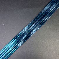 Нить гематит кубик 3мм, синий, 40 ±1 см