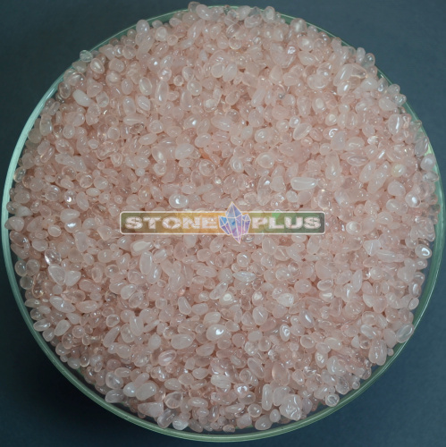 Розовый кварц галтовка 3-8 мм / 1 упаковка - 100 гр