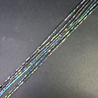 Нить гематит кубик хамелеон 1,5 мм, 40 ±1 см