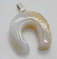 Подвеска "Подкова" - агат