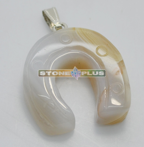 Подвеска "Подкова" - агат