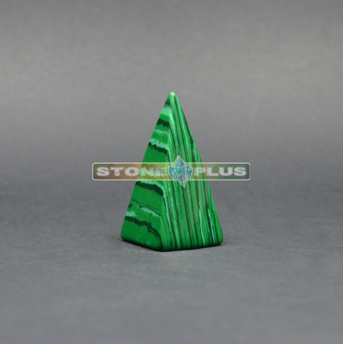 Пирамида конус из малахита (имитация)
