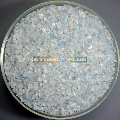 Аквамарин галтовка 3-5 мм / 1 упаковка - 100 гр