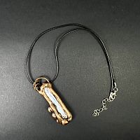 Подвеска с медью кианитовая