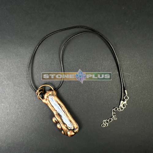 Подвеска с медью кианитовая