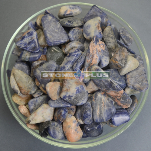 Содалит галтовка 20 - 30 мм / 1 упаковка - 100 гр
