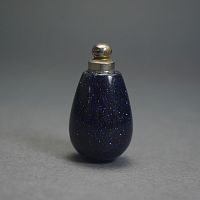 Бутылочка капля из авантюрина синего (имитация)