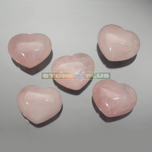 Сердце из розовый кварц