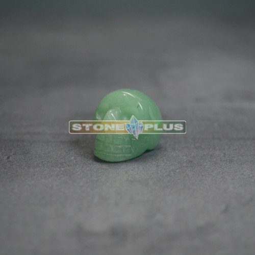 Череп 20*25мм из авантюрина зелёного