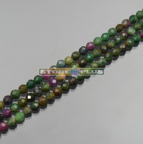 Нить рубеллит шар гранёный 3 мм 40 ±1 см