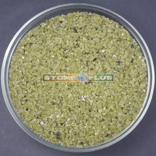 Хризолит галтовка 3х5 мм / 1 упаковка - 100 гр