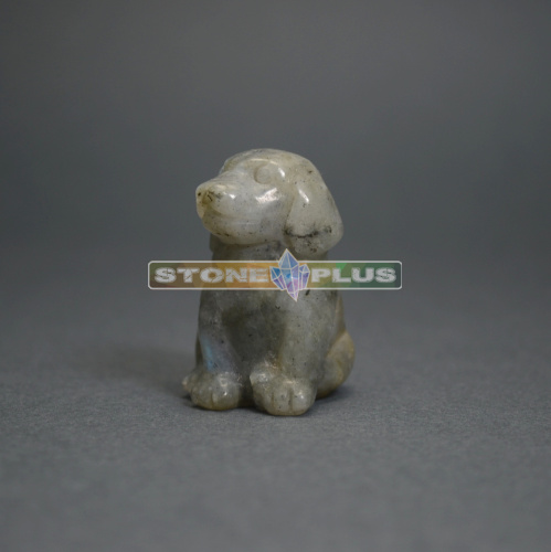 Фигурка Собаки 30 мм из лабрадорита