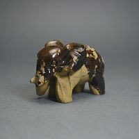 Сувенир "Слон" из яшмы пейзажной