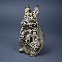 Сувенир "Кролик большой" из яшмы пейзажной